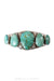 Cuff, Natural Stone, Turquoise, 5 Stone, Hallmark, Vintage, 3192