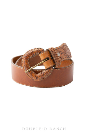 Belt, A Vintage, Western, Tooled Leather, Hallmark, Vintage, 434