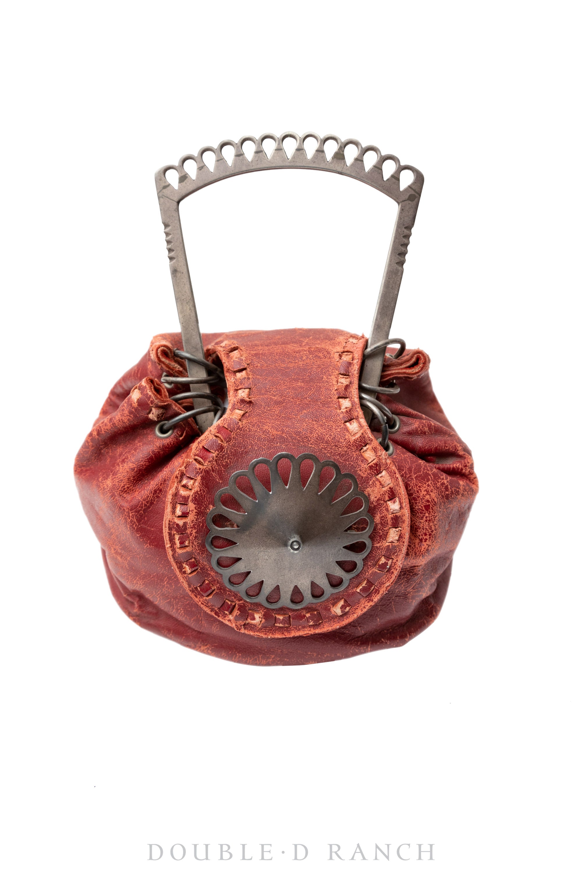 Red Leather Pioneer Handbag