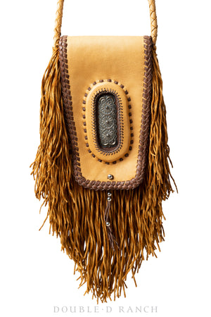 Bag, Bandolier, Leather, Fringed with Silverware, Award Winning, Contemporary, 2019, 1064