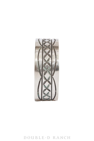 Cuff, Stamp Work, Sterling Silver, Contemporary, 3226