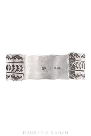 Cuff, Stamp Work, Sterling Silver, Contemporary, 3234