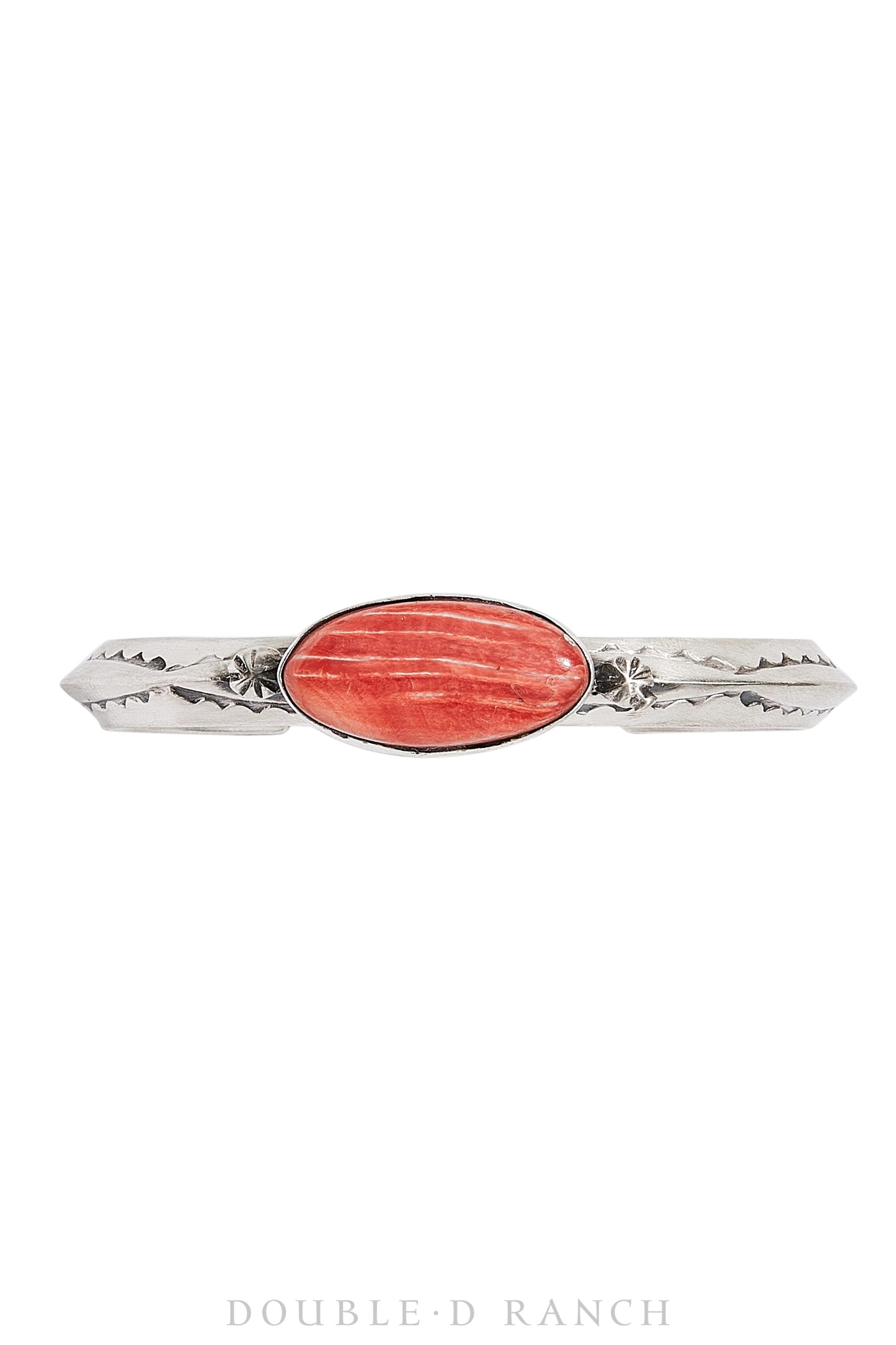 Cuff, Natural Stone, Red Spiny Oyster, Single Stone, Hallmark, Contemporary, 3240C