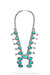 Necklace, Squash Blossom, Turquoise, Hallmark, Vintage ‘70s, 1737