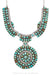 Necklace, Bib, Turquoise, Hallmark, Vintage, 1911