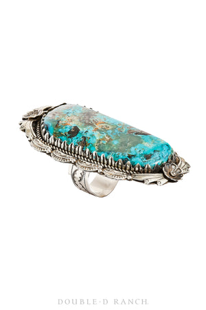 Ring, Turquoise, Single Stone, Specimen, Vintage, 1024
