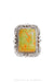 Ring, Natural Stone, Turquoise, Single Stone, Hallmark, Vintage, 1048