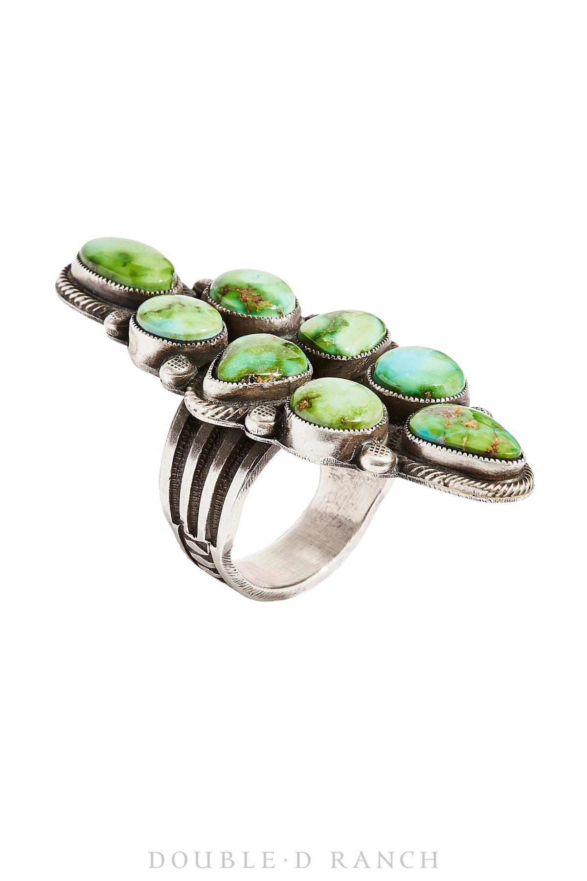 Ring, Cluster, Turquoise, Hallmark, Contemporary, 1067