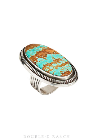 Ring, Natural Stone, Turquoise, Single Stone, Hallmark, Contemporary, 1090