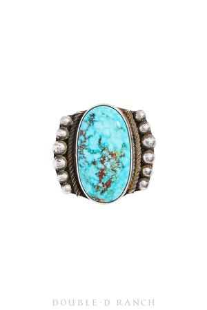 Ring, Natural Stone, Turquoise, Single Stone, Hallmark, Contemporary, 1092