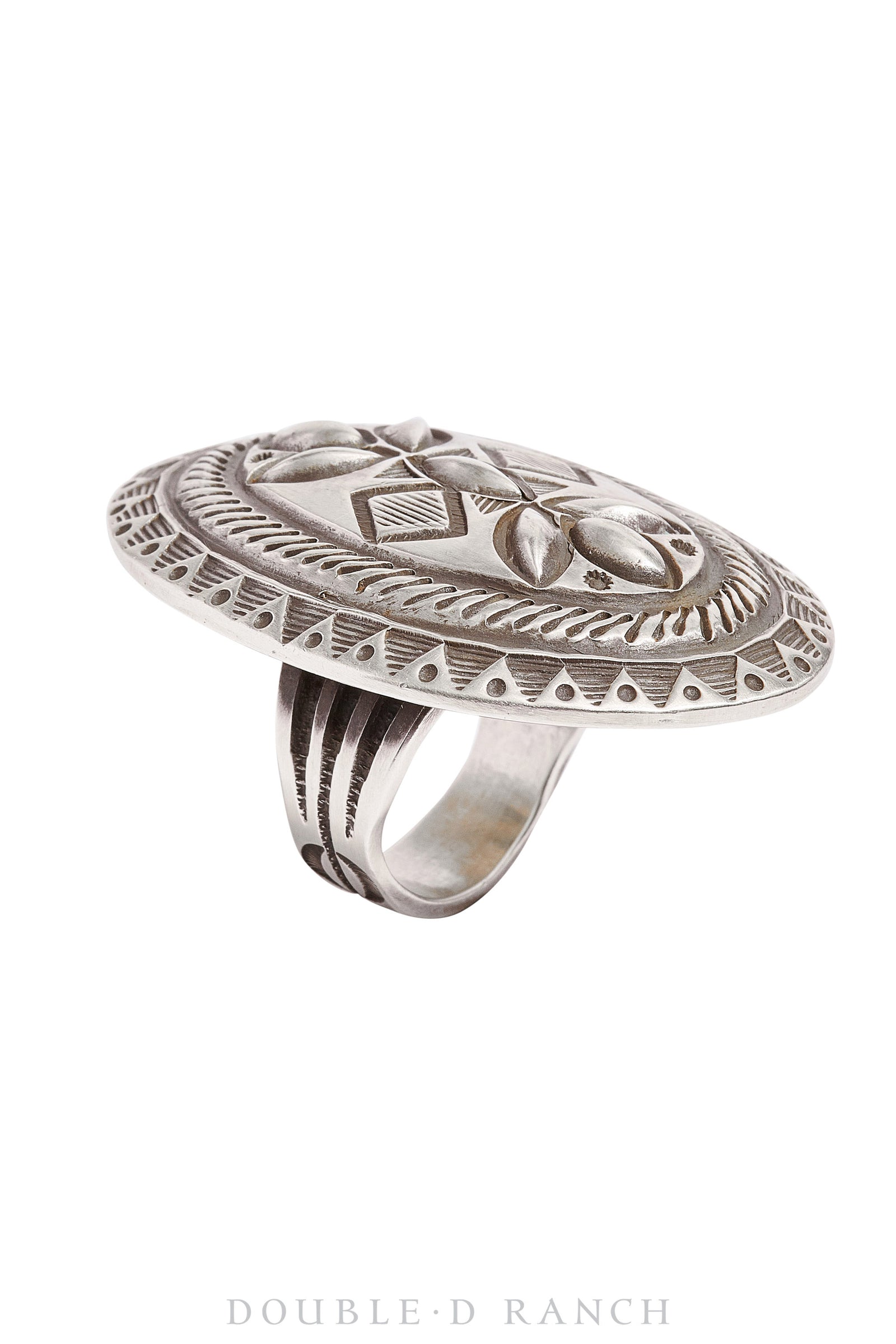 Ring, Concho, Sterling Silver, Hallmark, Contemporary, 1112