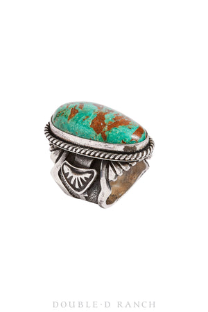 Ring, Natural Stone, Turquoise, Single Stone, Hallmark, Contemporary, 1133
