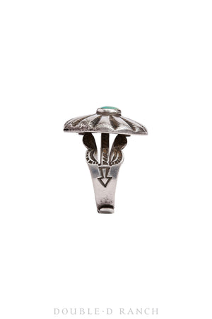 Ring, Concho, Turquoise, Contemporary, 1144