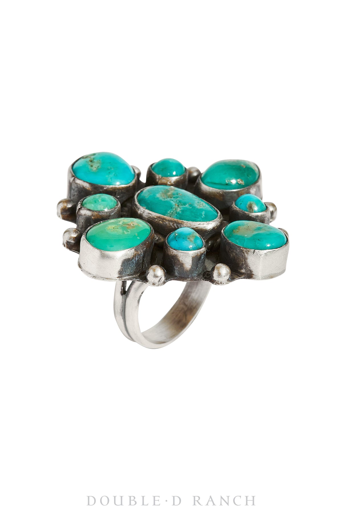 Ring, Cluster, Turquoise, Contemporary, 1119