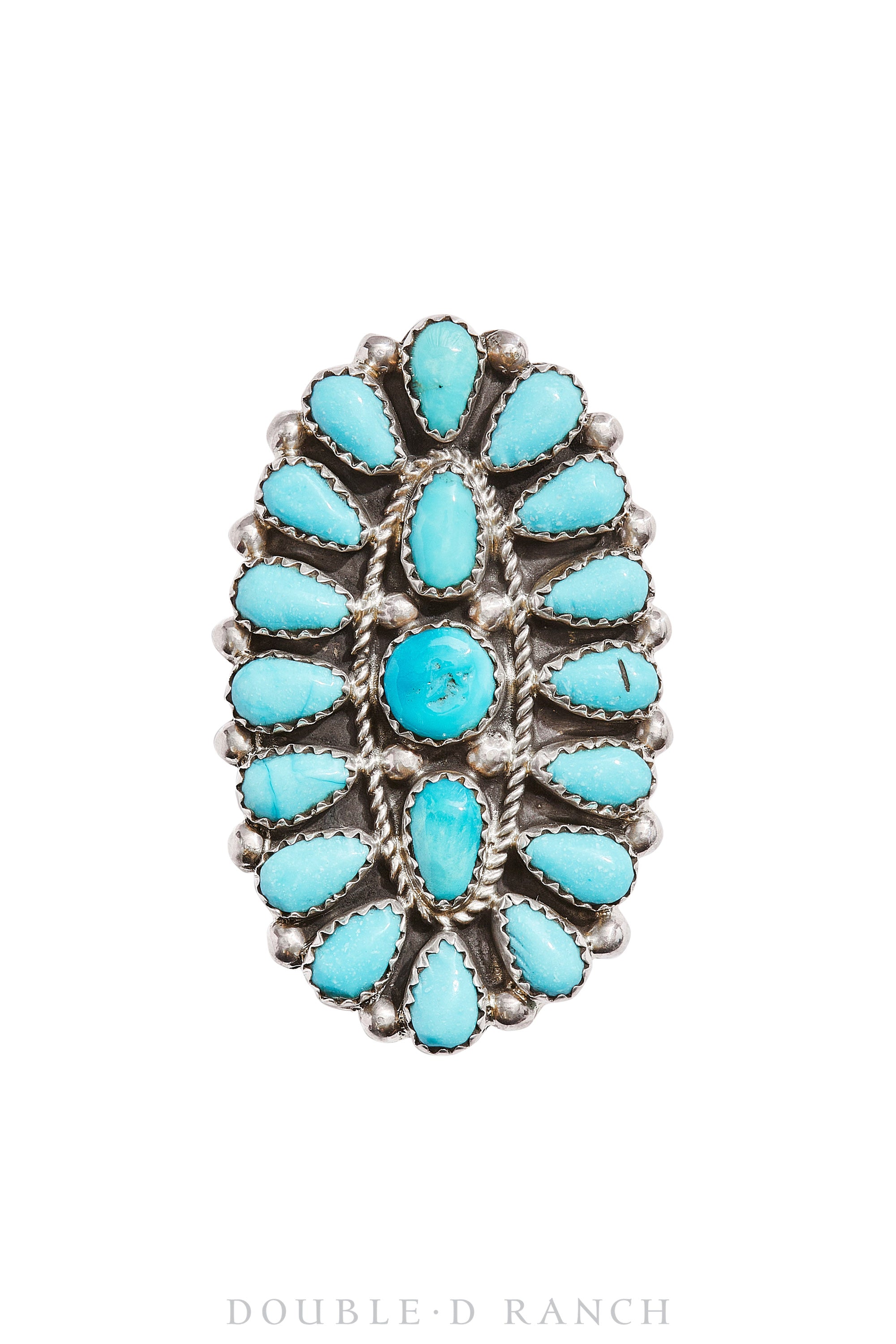 Ring, Cluster, Turquoise, Contemporary, 1167