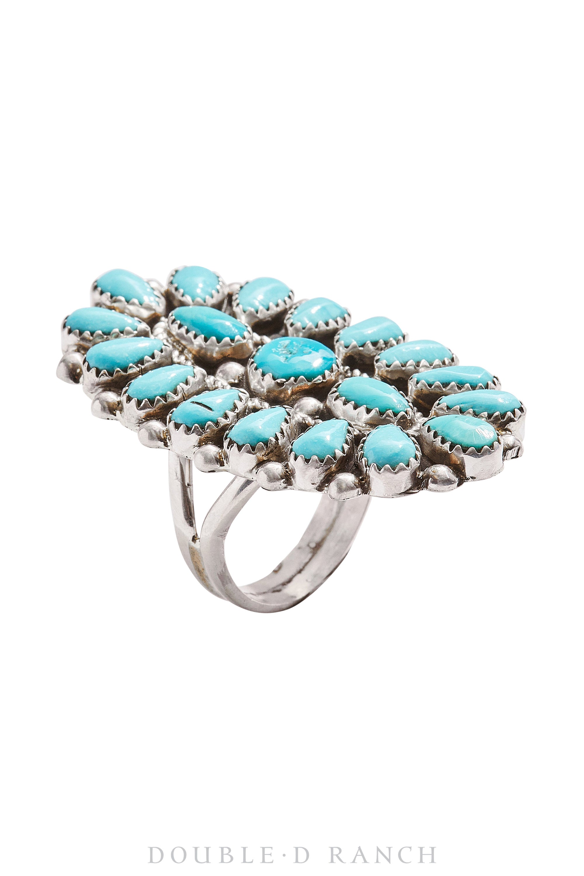 Ring, Cluster, Turquoise, Contemporary, 1167