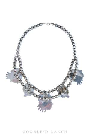 Necklace, Opera, Turquoise & Coral, Applique, Hallmark, Vintage, 1608