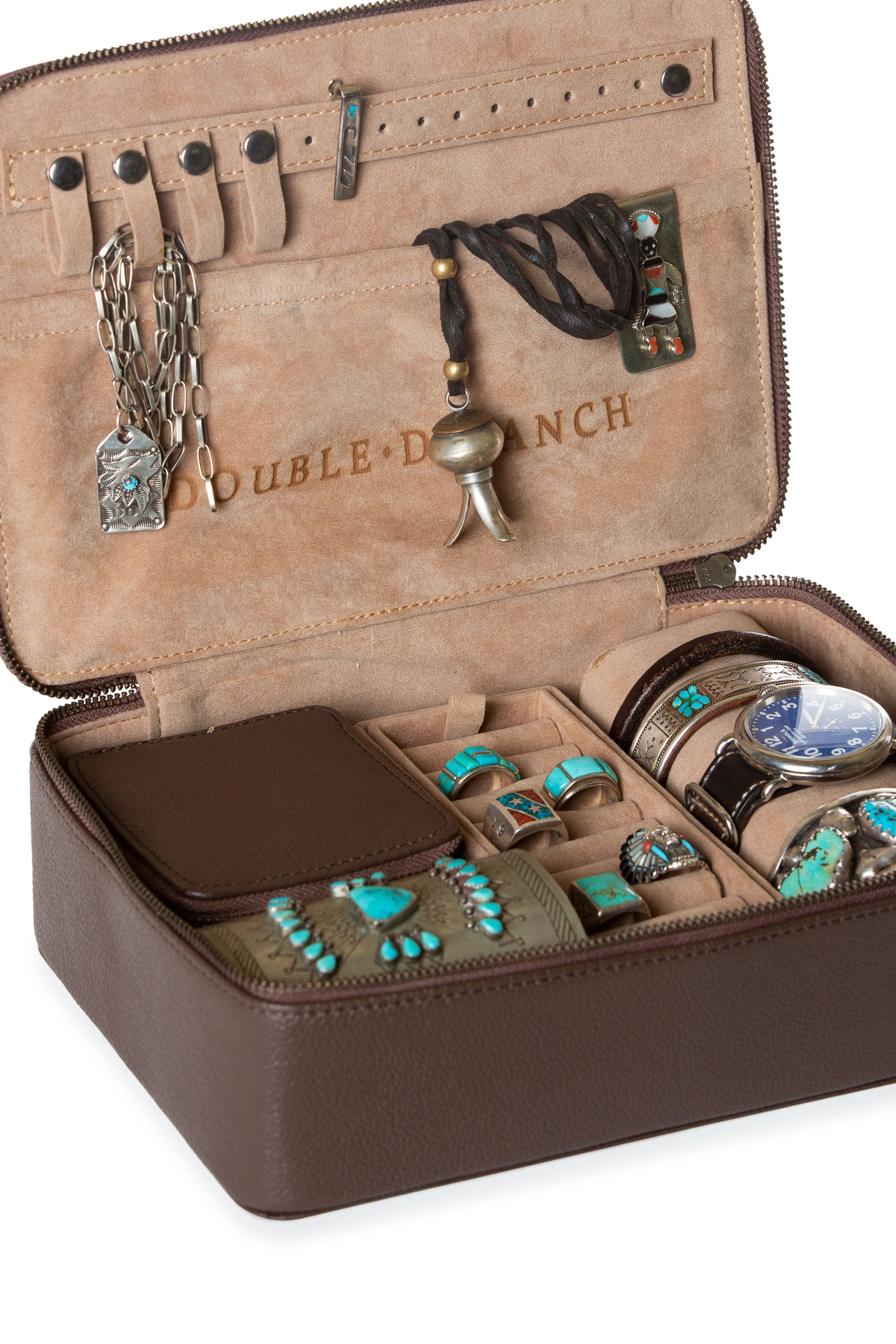 Dana Leather Jewelry Travel Organizer